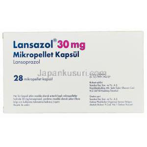 ランセゾール,プレバシドジェネリック,　 ランソプラゾール　30mg　箱側面